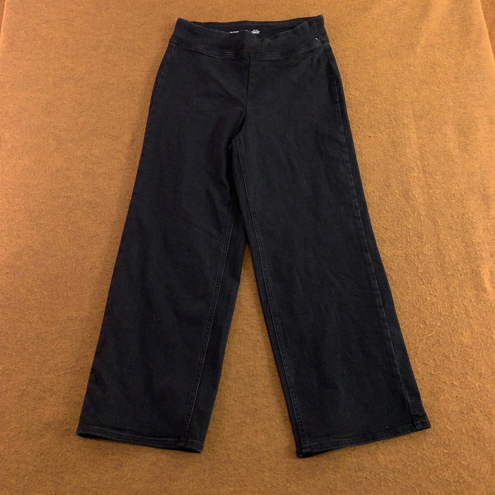 Old Navy Womens 12 Tall Black Weekender High-Rise Wide Leg Pants New